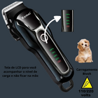 Maquina E Kit Tosa Profissional Silenciosa Pet Cachorro