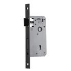 Maquina Fechadura Interna S40 Canto Reto Preto Fosco Alianca