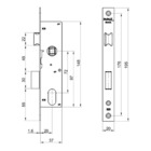 Máquina Mecanismo Externa Perfil Estreito 323z Com Cilindro C