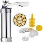 Máquina Modeladora De Biscoito Bolacha Bolo 20 Formas 4 Bicos