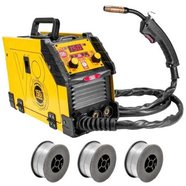 Máquina Multiprocesso 150i 150a 220v + 3 Arame Solda Mig Reve