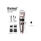 Maquina Tosa S Fio Profissional Pets Clipper Kemei Km-1053