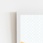 Mar E Sol Arte Abstrato Quadro Moldura Branca 60x40cm