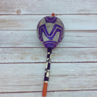 Maracá Etnia Karajá Cabo Decorado Palha - Mod. 3