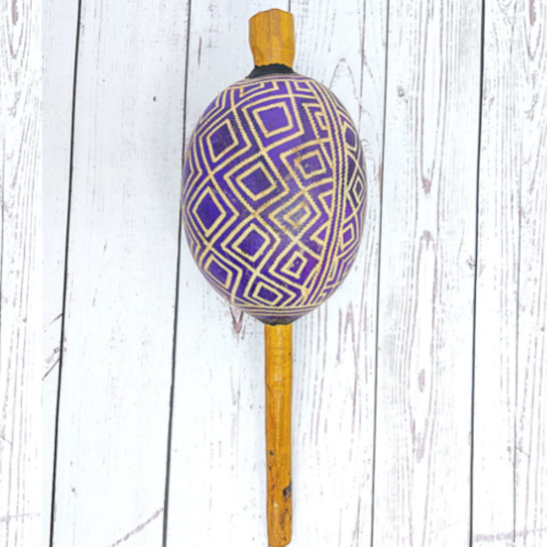 Maraca Indígena Etnia Karajá Tam. G - Mod. 5