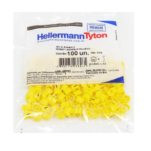 Marcador Anilha P/ Cabos 1,5 A 10 Mm² Mhg3/7 Letra I