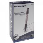 Marcador Permanente Brasfort P.fina Preta 7855 C-12pcs