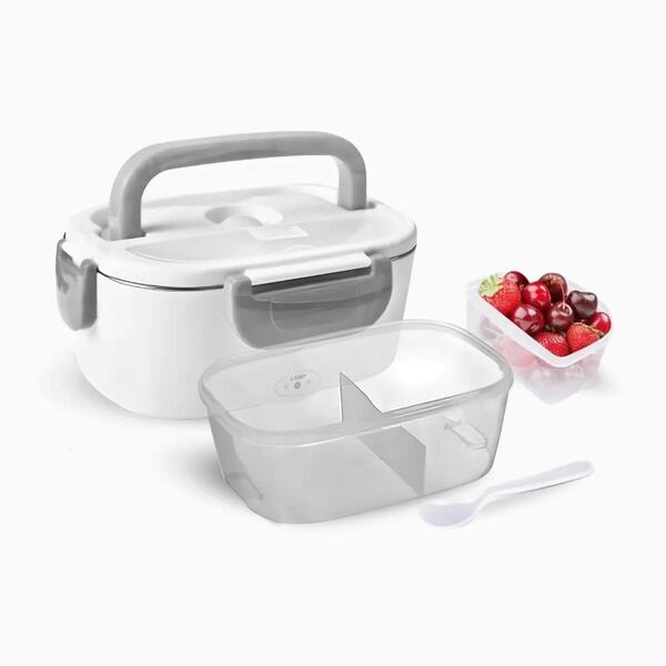 Marmita Elétrica Portátil Bivolt Viagem - Cinza