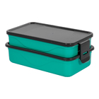 Marmita Fit Para Micro-ondas Com Divisória E Talheres 1 3 Lit