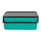 Marmita Fit Para Micro-ondas Com Divisória E Talheres 1 3 Lit