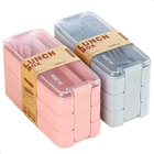 Marmita Fitness Lunch Box 900ml 3 Divisórias Pote Mantimento