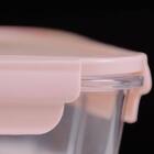 Marmita Hermética Com Divisória 1l Pote De Vidro Borossilicat