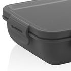 Marmita Hermetica Retangular Cinza Ou