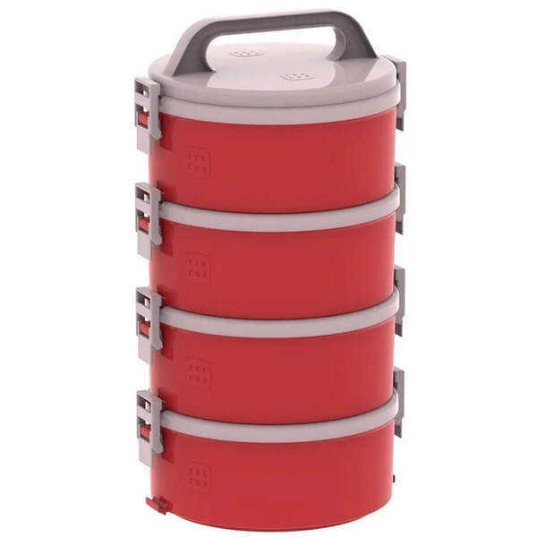 Marmita Térmica 4 Termopratos De  1,5 Litros Tekcor Soprano V