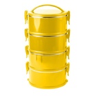 Marmita Termoprática Amarela Conjunto 4 Unidades