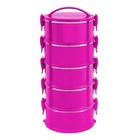 Marmita Termoprática Rosa Conjunto 5 Unidades