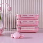 Marmiteira Hermética Rosa Quartz Retangular OU