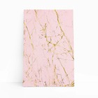 Mármore Rose E Dourado Decorativo Quadro Canvas 120x80cm