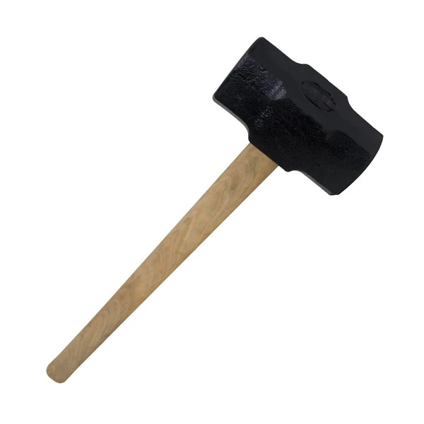 Marreta Cabo De Madeira Lixado Encerado Cunha Madeira 5kg