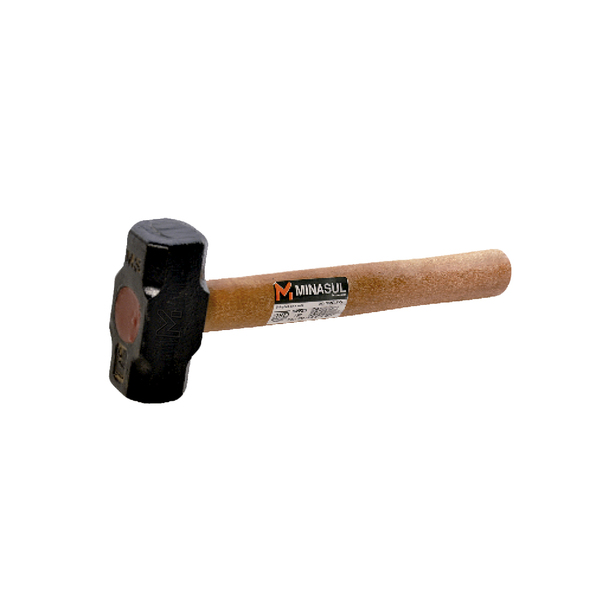 Marreta Minasul 1,5kg Ferro Fundido Com Cabo Madeira