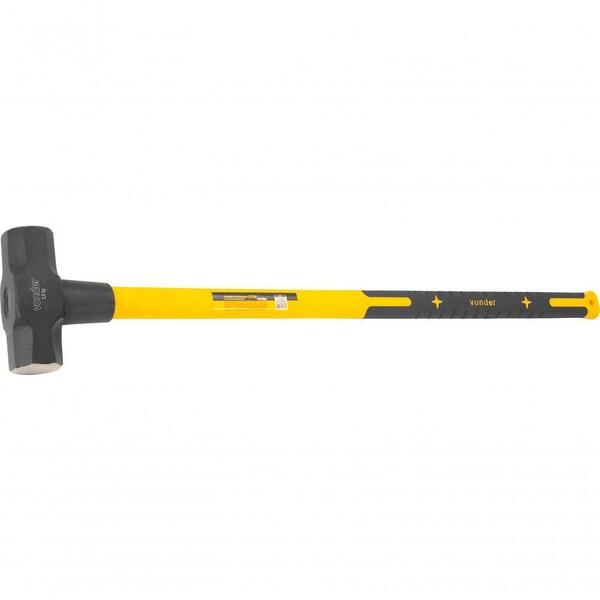 Marreta Oitavada 2,5kg Aço Forjado Cabo Fibra Emborrachado -