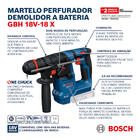 Martelete Perfurador Bosch Com Bateria e Maleta GBHS 18V