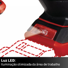 Martelete Perfurador Rompedor Einhell TE-HD 18/20 Li SDS Plus 1,8J F a Bateria 18V