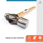 Martelo Bola 200g Starfer Aço Polido Profissional Funilaria O