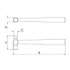Martelo De Bola Com Cabo De Madeira 300 G Tramontina Pro