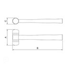 Martelo De Borda Em Poliuretano 60 Mm Tramontina Pro