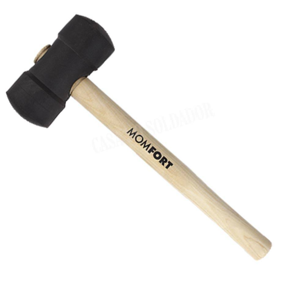 Martelo De Borracha 40 Mm Preto Momfort