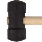 Martelo De Borracha 60 Mm Preto Momfort