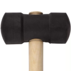 Martelo De Borracha 80 Mm Preto Momfort