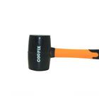 Martelo De Borracha Preta Cabo Fibra De Vidro 450 Gr Coofix