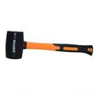 Martelo De Borracha Preta Cabo Fibra De Vidro 450 Gr Coofix