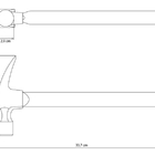 Martelo De Unha Reta16oz Cabeca Aco Especial Pescoco Octogona