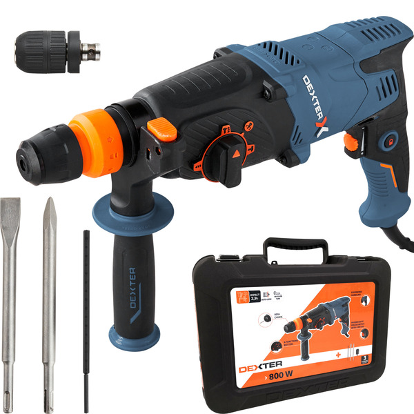 Martelo Perfurador e Rompedor Dexter SDS Plus 220V 800W