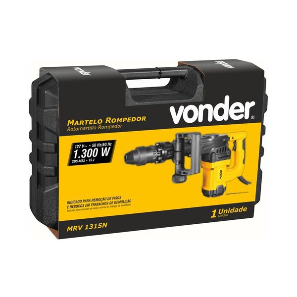 Martelo Rompedor Vonder Mrv 1315n 15 Joules 1.300w 127v | Leroy Merlin
