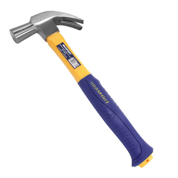 Martelo Unha Brasfort Polido Cabo Em Fibra Emborrachado 27mm