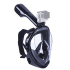 Mascara De Mergulho Full Face Snorkel Suporte Camera Anti Emb