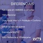 Mascara De Proteção Cirúrgica 5 Camadas Kit Com 10