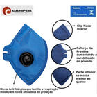 Mascara De Proteção Com Valvula Pff2  - Camper
