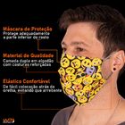 Máscara De Proteção Emojis Dupla Reutilizável 100% Algodão -