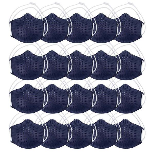 Máscara De Proteção Semifacial Gallant C/ Clipe Azul 20 Unida