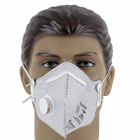 Máscara Descartável PFF2(S) com Válvula para Proteção Respiratória Carbografite