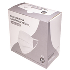 Máscara Descartável TNT Tripla Camada com clip nasal Bertucci