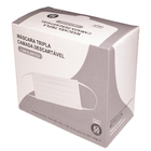 Máscara Descartável TNT Tripla Camada com clip nasal Bertucci