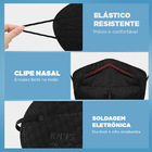 Máscara Kn95 Adulto Preta - Caixa 50 Unidades