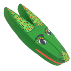 Máscara Lobo M Ilha do Ferro - Verde/preto/laranja