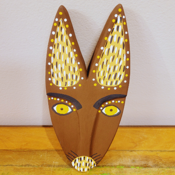 Máscara Lobo Zé Crente M Ilha do Ferro - Marrom